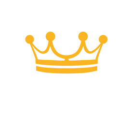 Crown golden logo vector png image