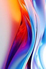  Abstract surreal background with fantasy colors, trendy color 2024. Greeting poster or flyer design. Blurred effect, vertical