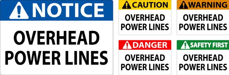 Danger Sign Overhead Power Lines