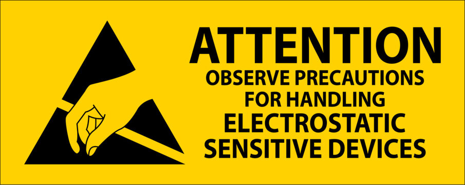 Anti-Static Labels: Attention Observe Precautions for Handling