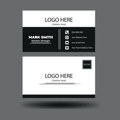Business card template and creative design.