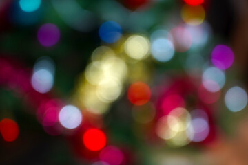 abstract christmas bokeh lights