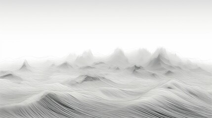tech wireframe landscape topographic illustration 3d abstract, mountain grid, topography earth tech...