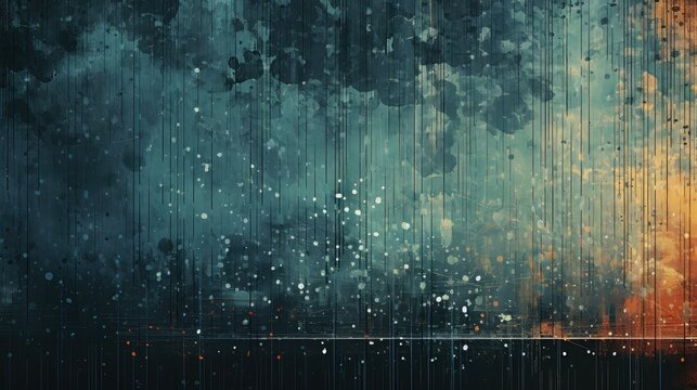 fall digital falling rain illustration water weather, blue waterfall, surface season fall digital falling rain