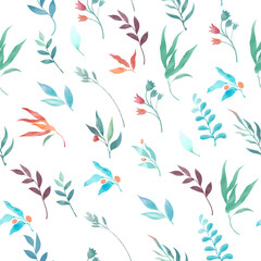 seamless pattern with leaves