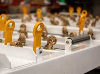 GSE cargo dolly closeup with roller caster and hitch