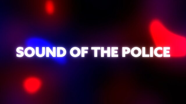 Police Movie Red and Blue Cop Lights Title Intro Template