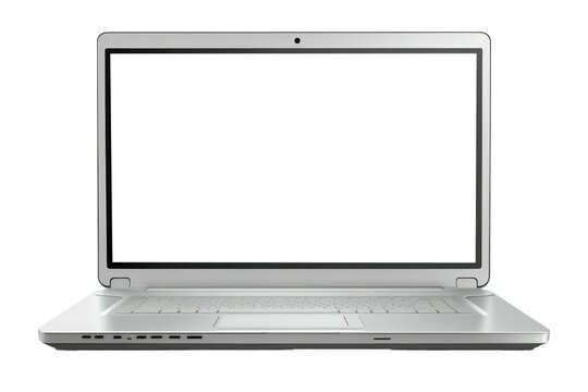 Ordenador port&aacute;til con chasis plateado.