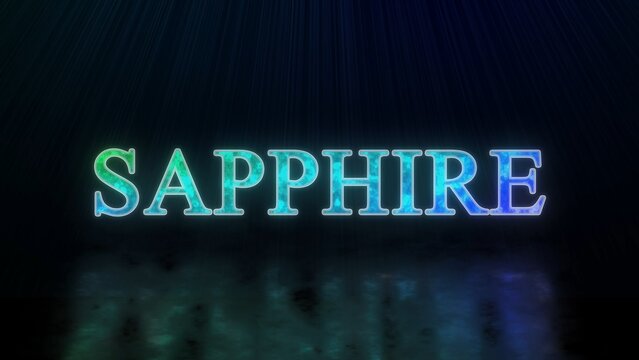 Sapphire Blue Shiny Title Intro Template