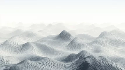 Tuinposter mountain wireframe landscape topographic illustration grid topography, earth surface, design backdrop mountain wireframe landscape topographic © sevector