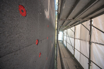 Thermal and acoustic insulation materials like polystyrene foam, mineral wool and polyurethane...