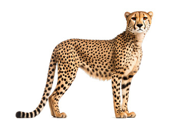 Transparent PNG of a Cheetah. Transparent Background PNG. Isolated PNG. Generative AI