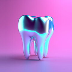 Tooth holographic illustration