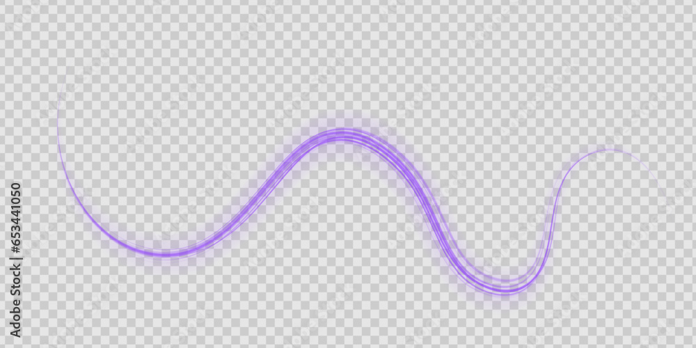 Poster luminous pink lines of speed. light glowing effect . abstract motion lines. png format. light trail 