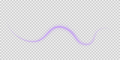 Luminous pink lines of speed. Light glowing effect . Abstract motion lines. PNG format. Light trail wave, fire path trace line, car lights, optic fiber and incandescence curve twirl.