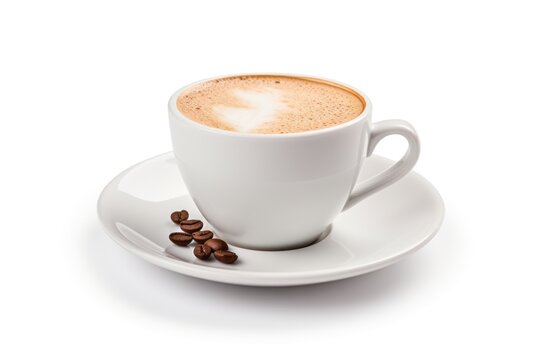 Coffee Cup on Seamless White Background