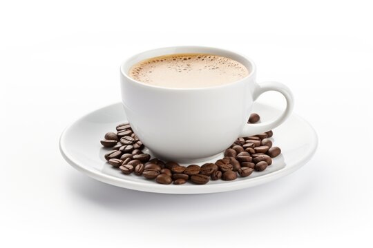 Coffee Cup on Seamless White Background