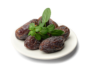 Big Dates Isolated. Date Palm Fruits