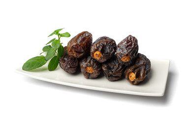 Big Dates Isolated. Date Palm Fruits