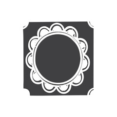 Square design in vector illustration. beautiful design on a white isolated background. 