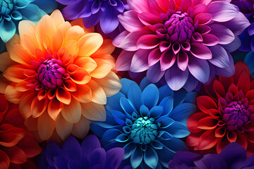 Bunte Blumen - Hintergrund