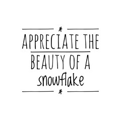 Winter Quote Illustration Design