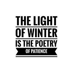 Fototapeta premium Poetic Quote Illustration about Winter
