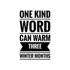 ''Kind Word'' Quote Illustration Lettering
