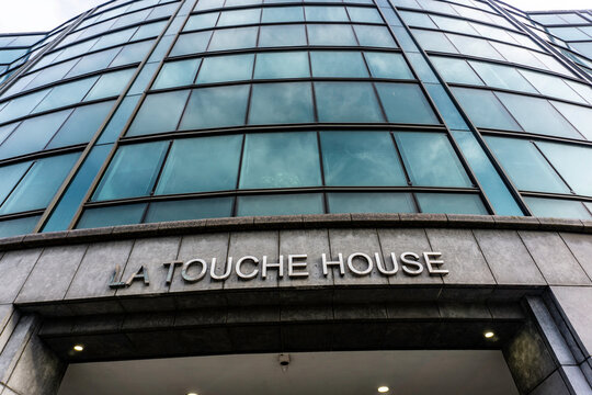 La Touche House office block, in The International Financial Services Centre (IFSC) in Dublin, Ireland.