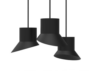 Render of isolated 3d hanging lamp scene creator