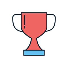 Winner Cup related vector icon. Isolated on white background. Vector illustration