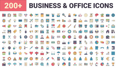 Set vector business, banking and finance icons set. Icons for business, management, finance, strategy, banking, marketing and accounting for mobile concepts and web. Modern pictogram