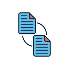 File Exchange related vector icon. Isolated on white background. Vector illustration