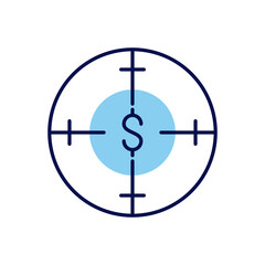 Funds Hunting related vector icon. Isolated on white background. Vector illustration