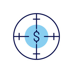 Funds Hunting related vector icon. Isolated on white background. Vector illustration