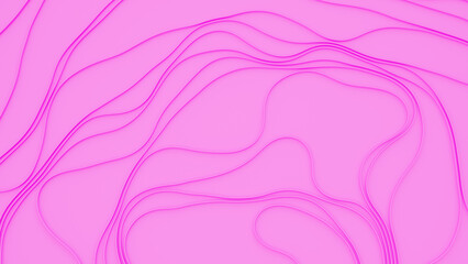 Fototapeta na wymiar 3d abstract pastel background and curvy fashion pink lines. 3d rendering