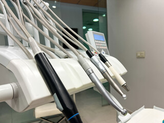 Fototapeta na wymiar Image of medical instruments for teeth. Dental clinic concept.