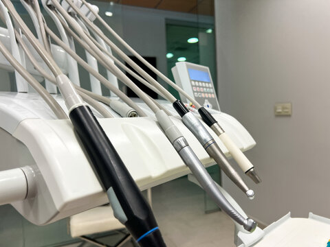 Image of medical instruments for teeth. Dental clinic concept.