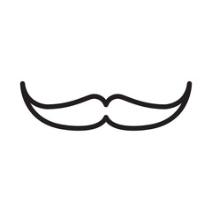 mustache icon design vector template