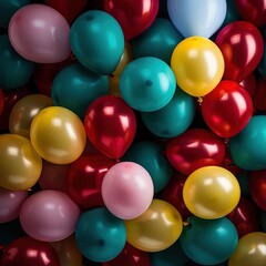 Fototapeta na wymiar close up of colorful balloons