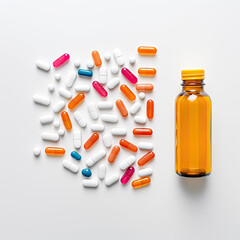 bottle with pills