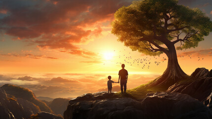 Family Insights: Imaginative Explorations
Relation Between Father Son Mother and Robot