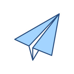Paper Airplane related vector icon. Isolated on white background. Vector illustration