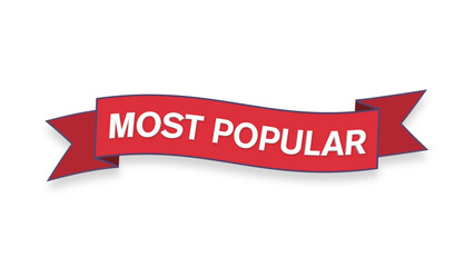 Most Popular Banner Ribbon Element