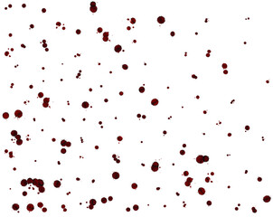 Realistic blood splatter for halloween.