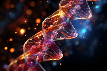 Life's Intertwined Threads: The DNA Spira - Powered by Adobe