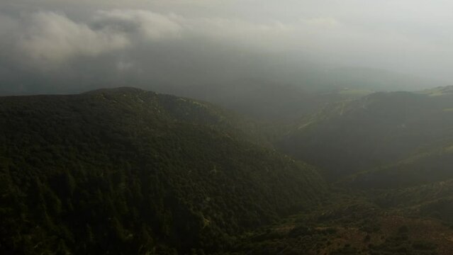 Aerial View of Liebre Mountain, Angeles National Forest, Los Angeles County