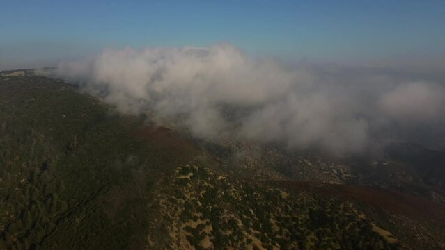 Aerial View of Liebre Mountain, Angeles National Forest, Los Angeles County