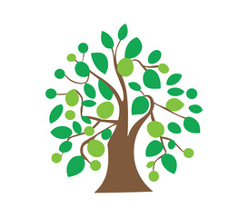 Tree logo image creative cartoon PNG design