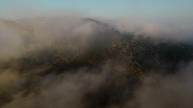 Aerial View of Liebre Mountain, Angeles National Forest, Los Angeles County